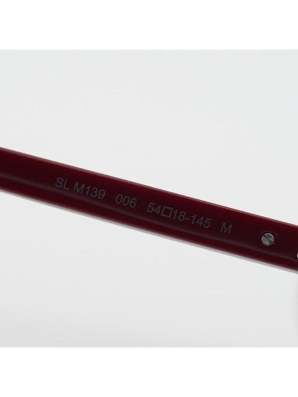 Saint Laurent SL M139 006 Square Eyeglasses Dark Red 54mm Frame - Picture 11 of 12